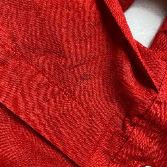 Vintage Ranchwear Pearl Snap Shirt Men's 16.5 /35 Red Long Sleeve Button Up - Picture 8 of 12